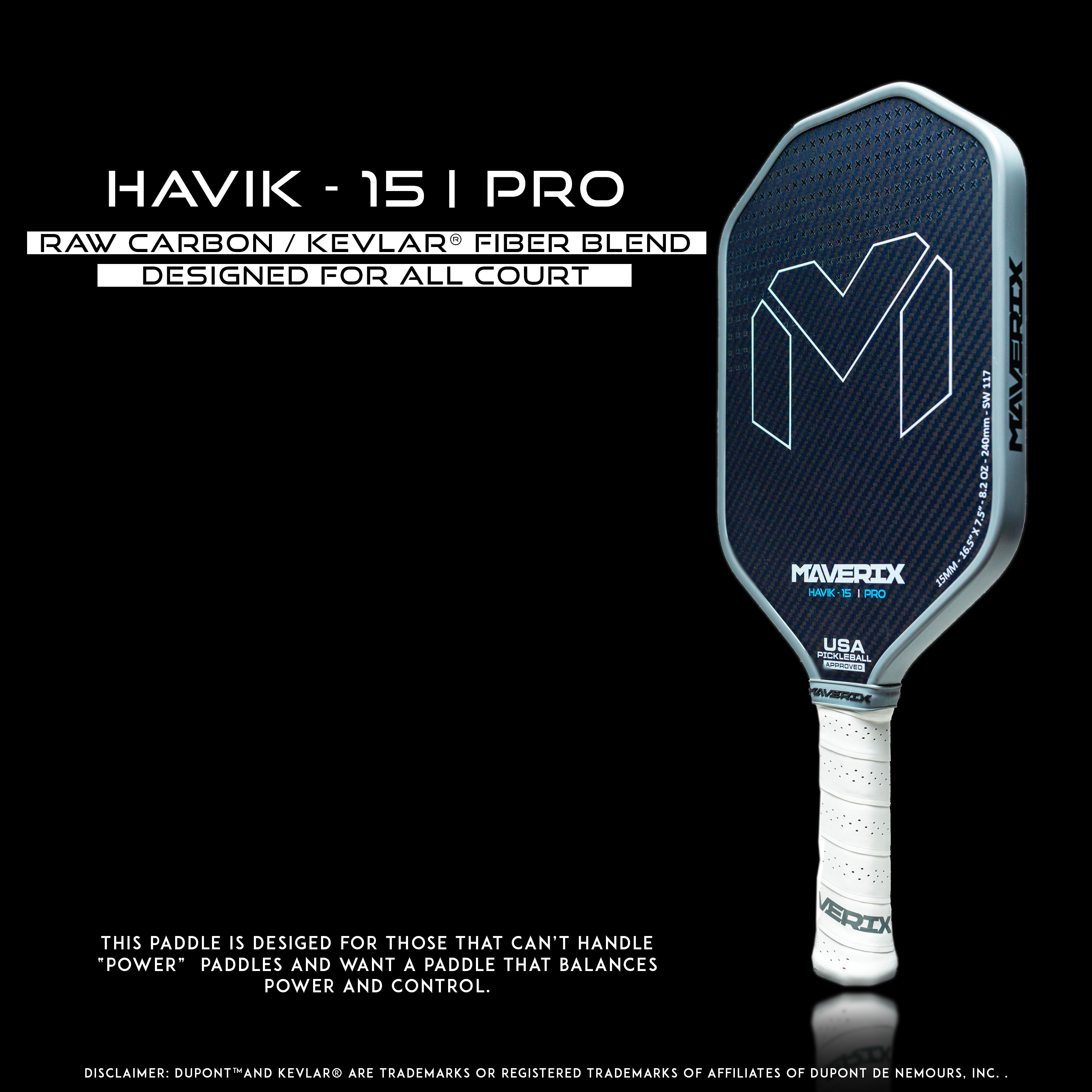 Havik - 15 PRO – Maverix Pickleball